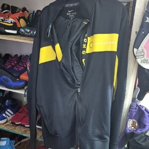 Nike Men's Black and Yellow Performance Jacket & Matching Pants